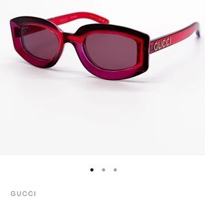 Gucci Red Sunglasses GG1719S 004 Transparent Red Violet Women